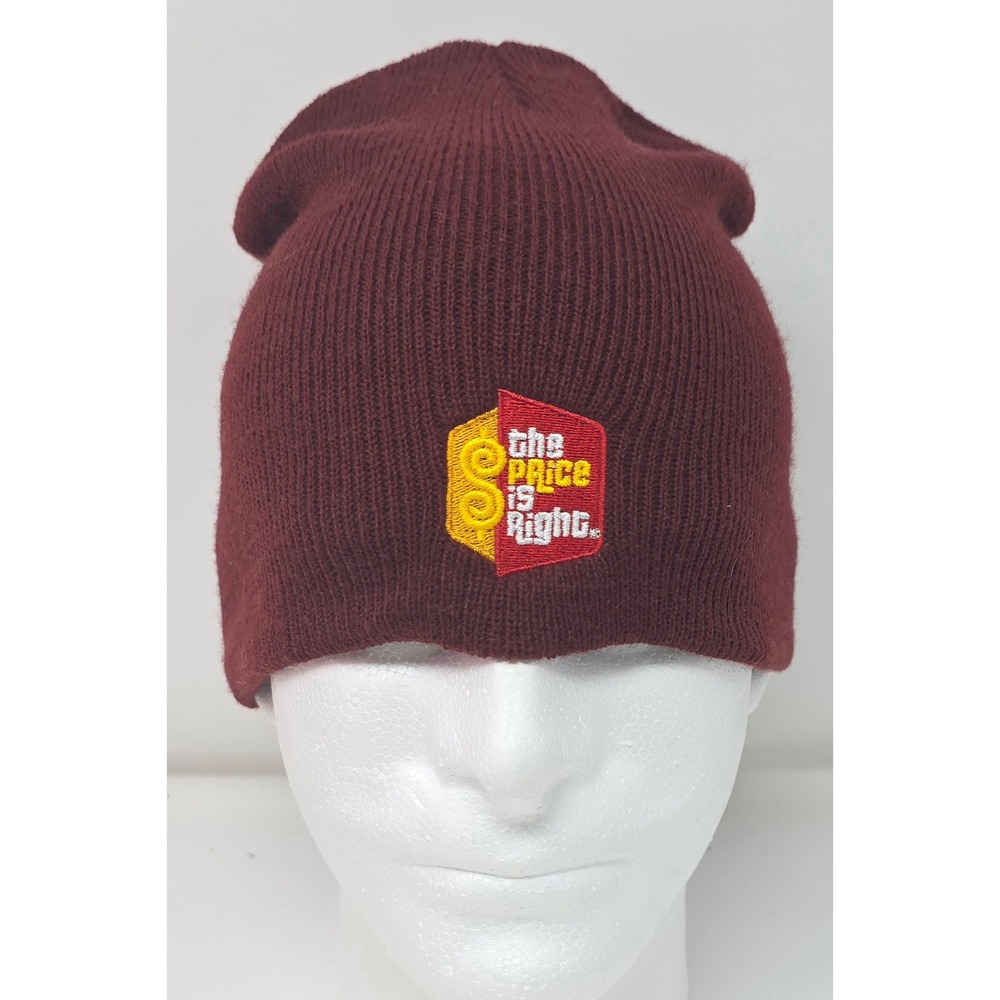 The Price Is Right Embroidered Cliffhanger Yupoong Beanie Maroon‎ OS YP Classics